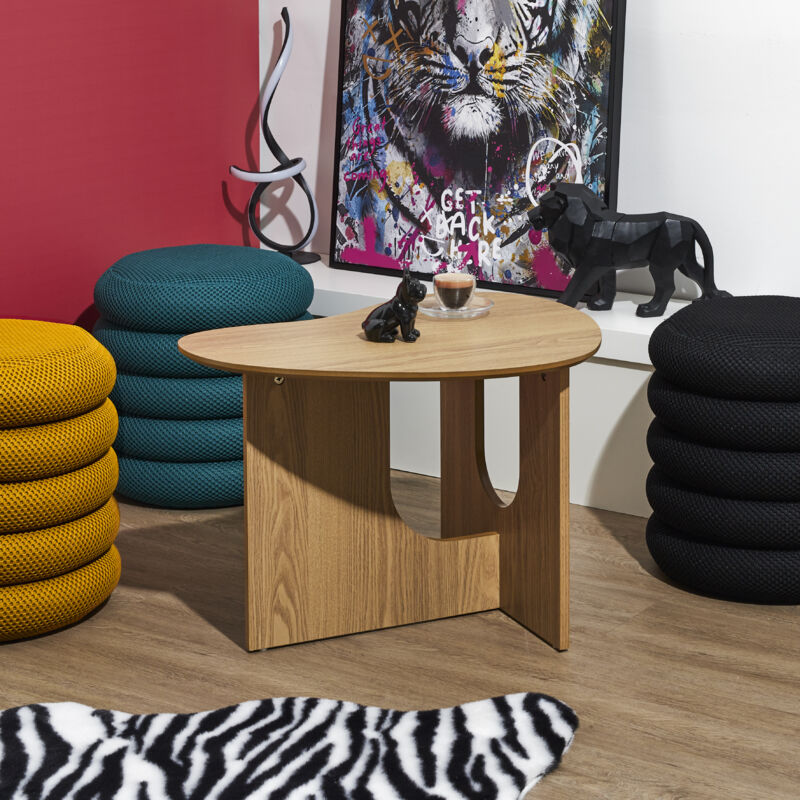 The Home Deco Factory - Table d'appoint en mdf Calypso 60 x 48 x 42 cm The Home Deco Factory - Table d'appoint en mdf Calypso 60 x 48 x 42 cm
