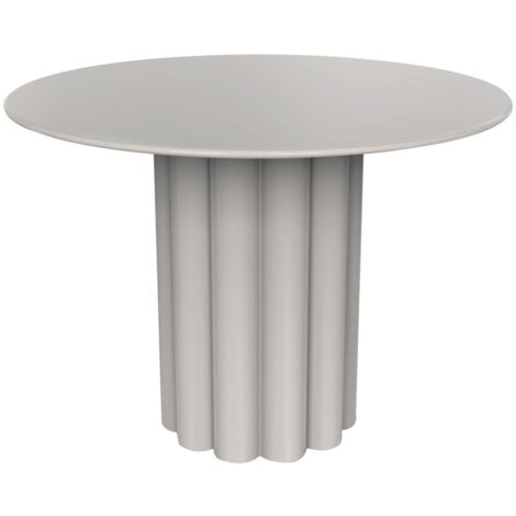 Table d'appoint en métal - Blanc gris - WODOLI
