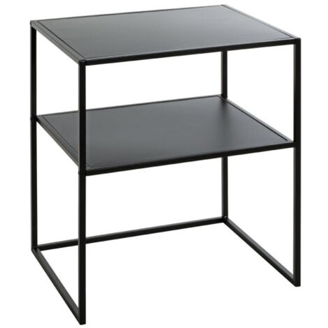Table d'Appoint en Métal "Cromano" 60cm Noir