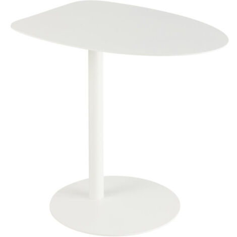 Table d'Appoint en Métal "Ice" 55cm Blanc