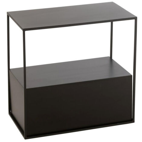 Table d'Appoint en Métal "Maryanne" 57cm Noir