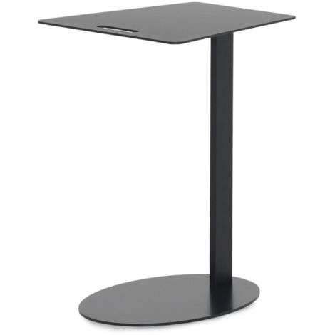 Table d'appoint en métal noir