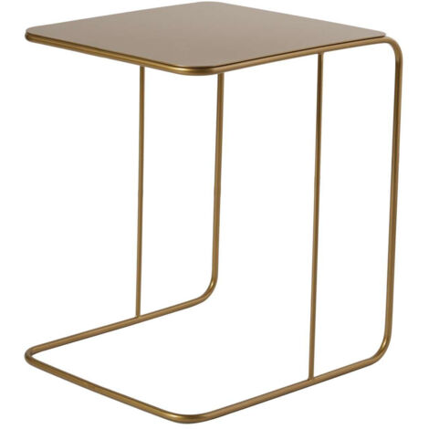table d'appoint en métal "Poet" 47 x 46 x 57 cm - Or