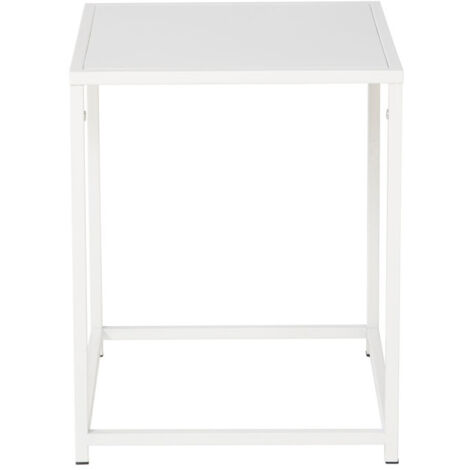 Table d'Appoint en Métal "Staal" 45cm Blanc