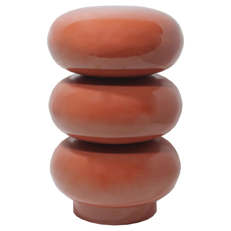 Table d'appoint en métal - Terracotta - saniya