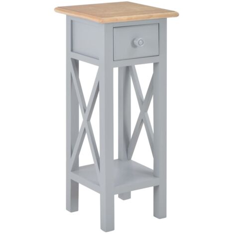 Table d'appoint Gris 27 x 27 x 65,5 cm Bois vidaXL