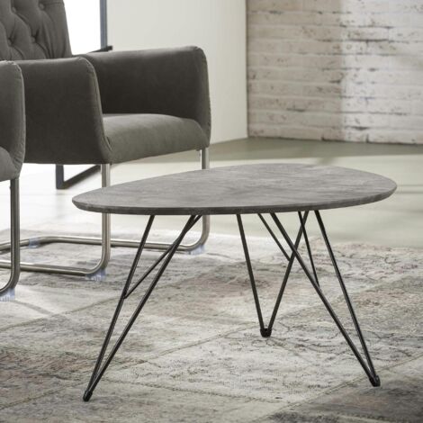 Table d'appoint grise effet béton GM HELSINKI
