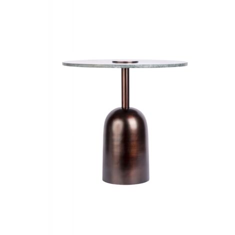 Table d'appoint Harry 125 - Laiton et vert marbré