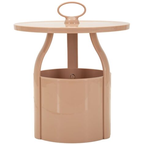 Table d'appoint Iris rose cm Ø 44 x 43
