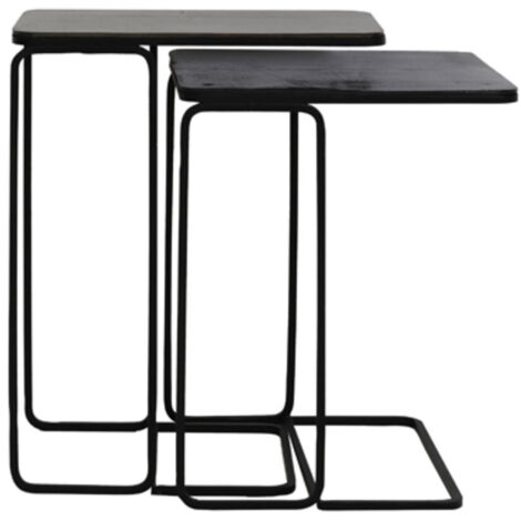 Table d'appoint Light & Living set de 2 Laja en cuivre antique et