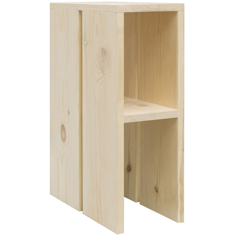 Decowood - Table d'appoint Lina naturelle