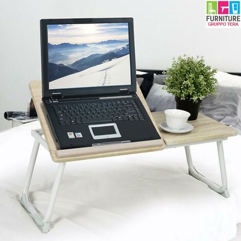 Table d'appoint lit plateau canapé pour ordinateur portable ordinateur portable pliable pupitre 65x30