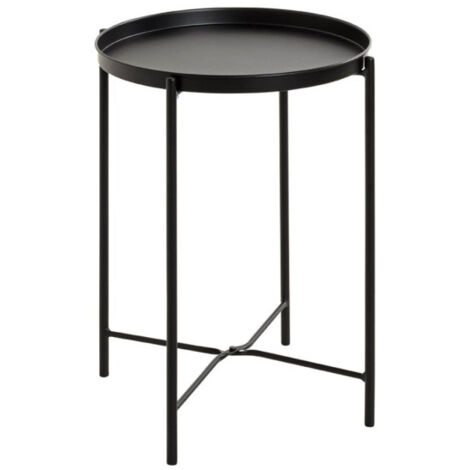 Table d'Appoint Métal "Yann" 50cm Noir