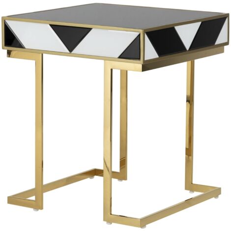 Table d'appoint miroir Monaco 50,8 x 50,8 x 58,5 cm