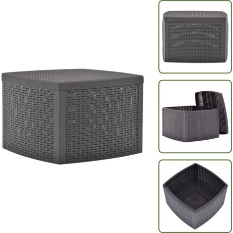 Table d'appoint Mocha 54x54x36,5 cm Plastique - Table De Jardin - Table D'appoint - Mobilier De Jardin - Table Ronde - Table Extérieure