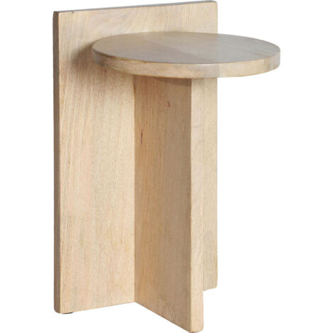 Table d'appoint moderne en bois de manguier finition naturelle - Bois naturel clair