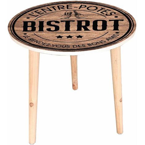 Table d'appoint Motif BISTROT