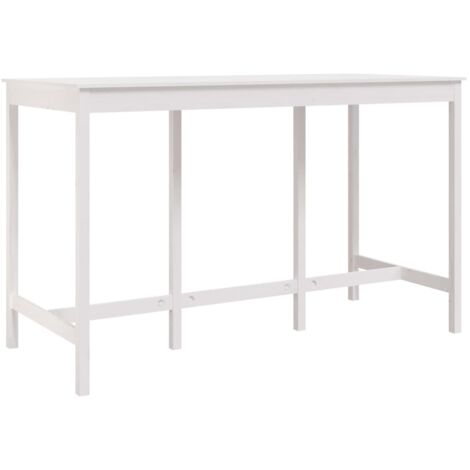 Table d’appoint multifonction table d'entrée 180 x 80 x 110 cm bois massif de pin blanc DEC036409