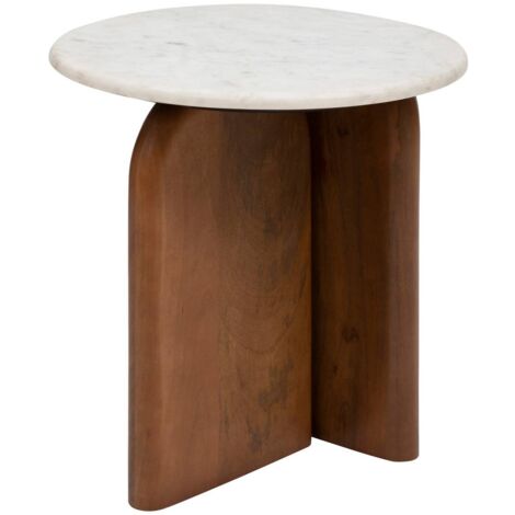 Table d’appoint Nanda blanc 56,5x5151cm - Atmosphera créateur d'intérieur