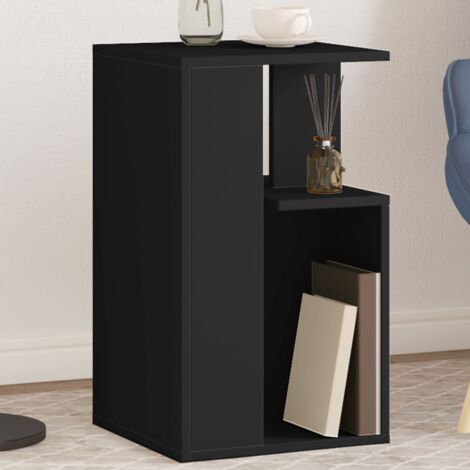 Table d'appoint noir 35x35x60 cm bois d'ingénierie vidaXL