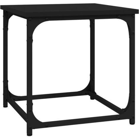 Table d'appoint Noir 40x40x40 Bois d'ingénierie