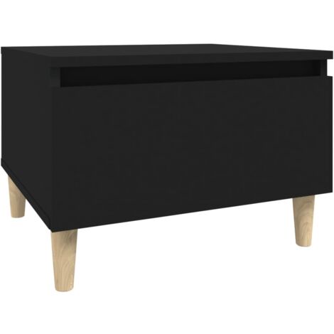 Table d'appoint Noir 50x46x35 Bois d'ingénierie