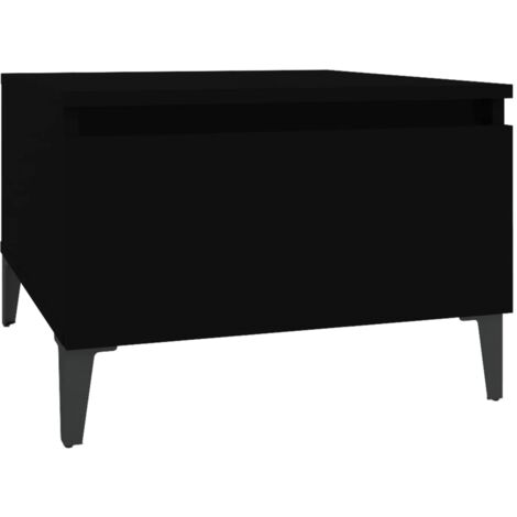 Table d'appoint Noir 50x46x35 Bois d'ingénierie