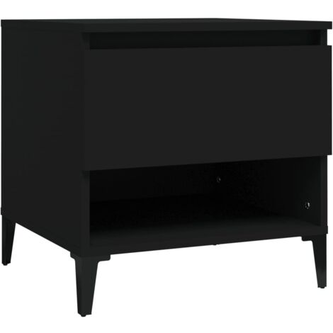 Table d'appoint Noir 50x46x50 Bois d’ingénierie