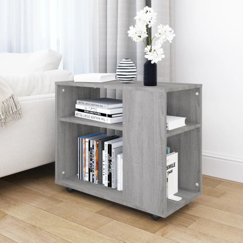 Vidaxl - Table d'appoint Sonoma gris 70x35x55 cm Bois d'ingénierie