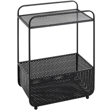Table d'Appoint Porte-Revues "Lacano" 58cm Noir