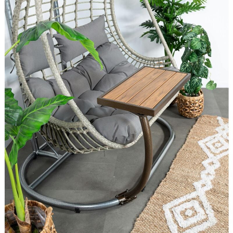 Table d'appoint pour fauteuil suspendu naturel south beach