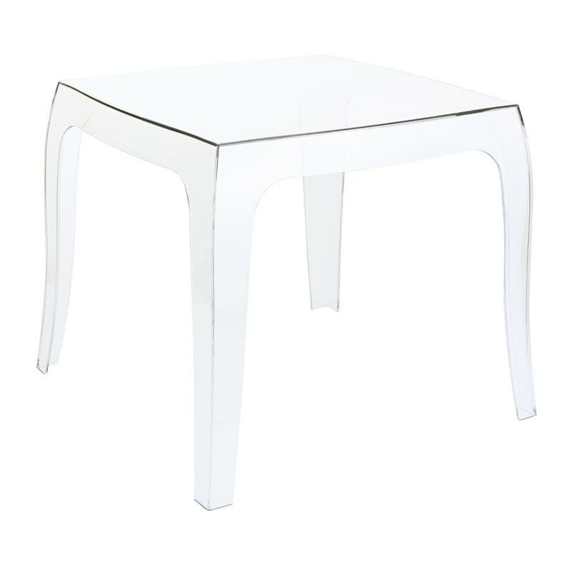 CLP - Table du salon élégant en table basse en plastique transparent différentes couleurs Couleur : Transparent