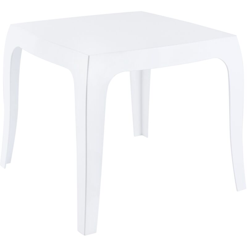 CLP - Table du salon élégant en table basse en plastique transparent différentes couleurs Couleur : Blanc brillant CLP - Table du salon élégant en table basse en plastique transparent différentes couleurs Couleur : Blanc brillant