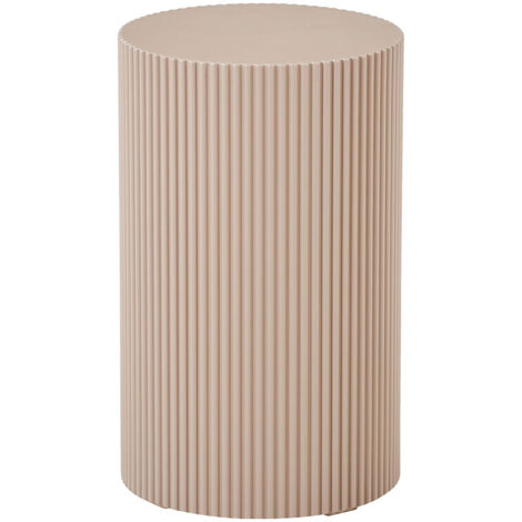 Table d'appoint ronde 30x50 cm beige