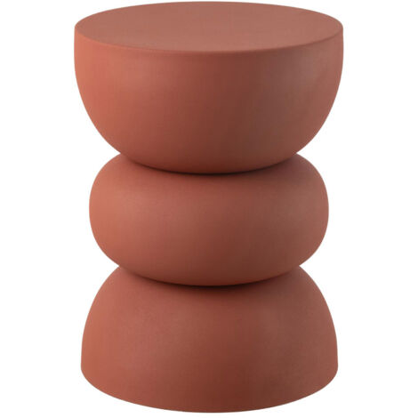 Table d'appoint ronde 32x32x43,5 cm en fer rouille - NALLA