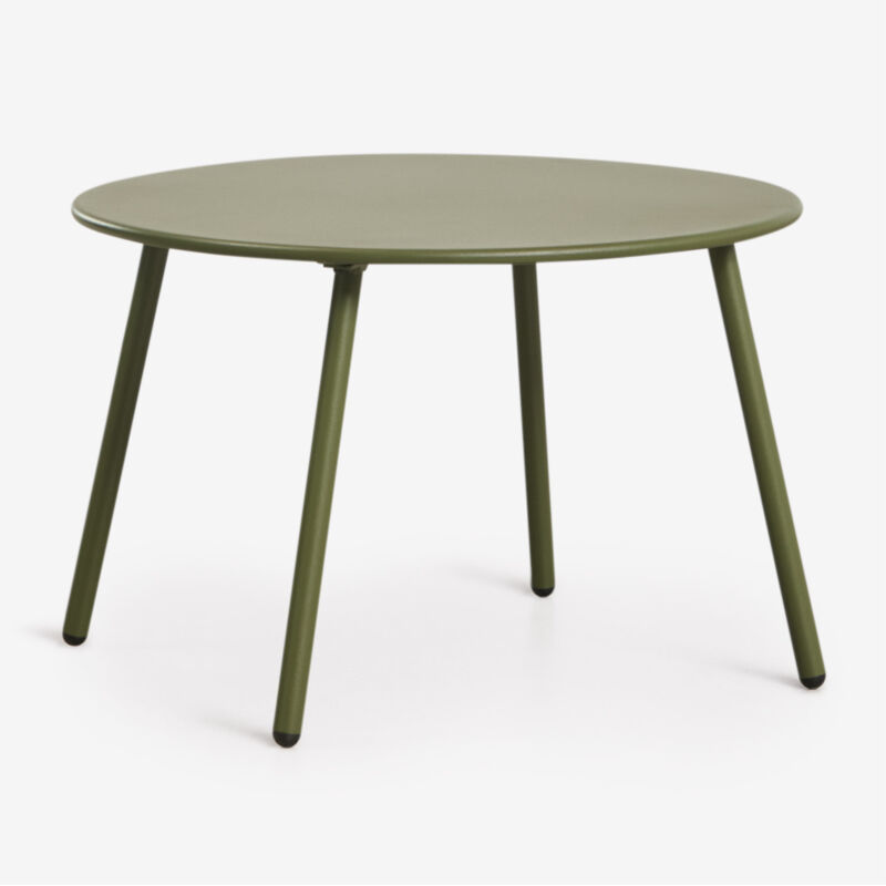 Table d'appoint ronde Ø50 cm en acier Kuorin pour jardin SKLUM Vert Olive Intense Table d'appoint ronde Ø50 cm en acier Kuorin pour jardin SKLUM Vert Olive Intense