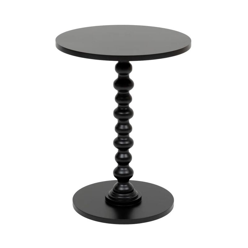 Table d'Appoint Ronde 'Alix' 50cm Noir