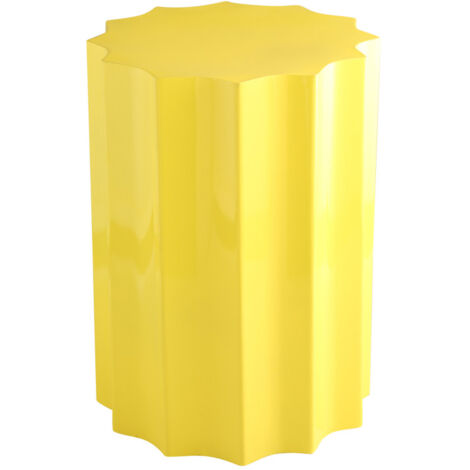 Table d'appoint ronde en aluminium ø33,5cm - Jaune - NEON