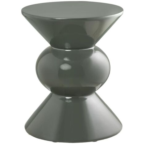 Table d'appoint ronde en fibre de verre 33,5x33.5cm - Vert - Rosolina