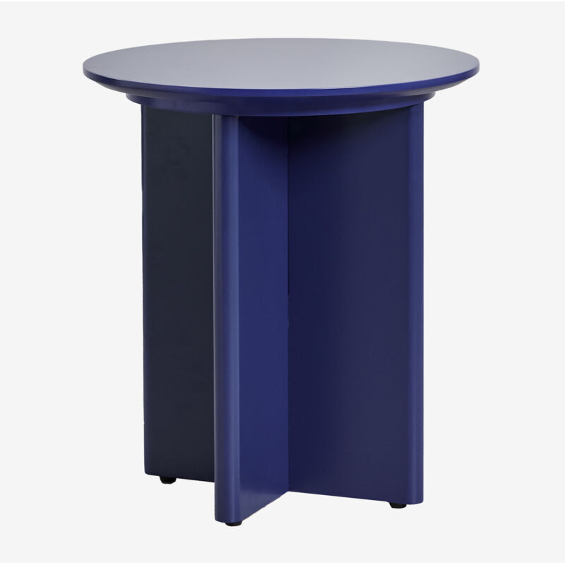 Table d'appoint ronde Ø45 cm en mdf Saonara Sklum Bleu Lapis-Lazuli