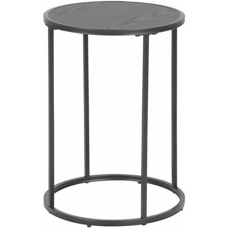 Table d'appoint ronde en métal design industriel SIREINE
