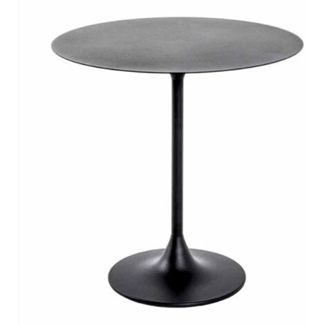 Table d'Appoint Ronde "Martine" 46cm Noir