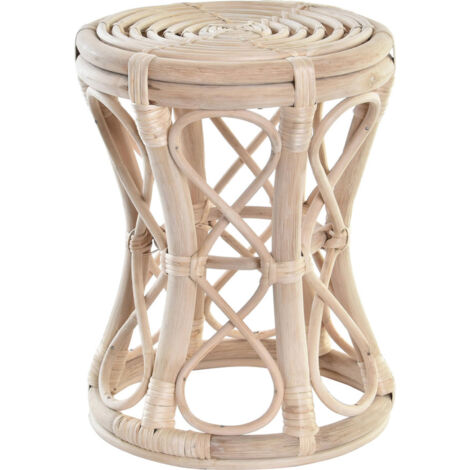 Table d'appoint rotin élégance et nature salon - Beige naturel