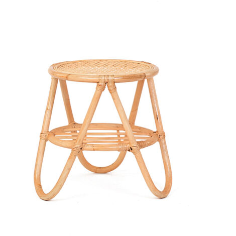 Table d'appoint rotin et cannage ezza