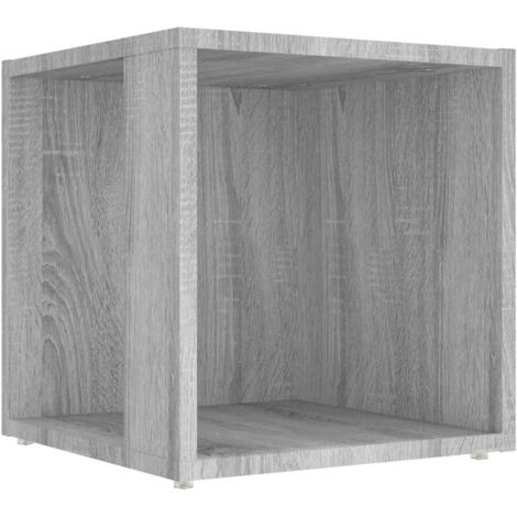 Table d'appoint Sonoma gris 33x33x34,5 Bois d'ingénierie