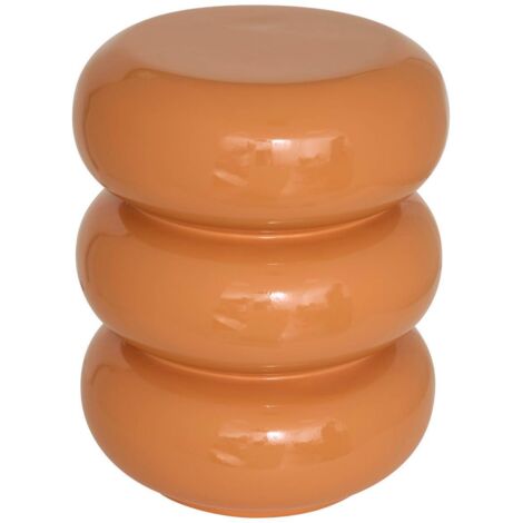 Table d'appoint Stoneto orange 35x35x43cm - Atmosphera créateur d'intérieur