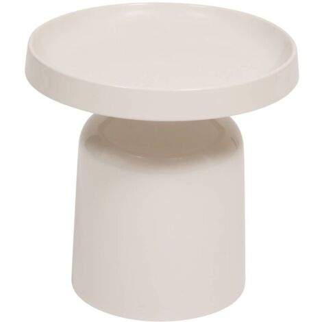 Table d'appoint, table basse ronde en acier - Diamètre 43 x Hauteur 42 cm