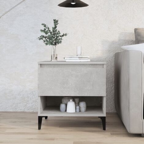 Table d'appoint-Table basse-Table Salon Gris béton 50x46x50 cm Bois d'ingénierie 256220