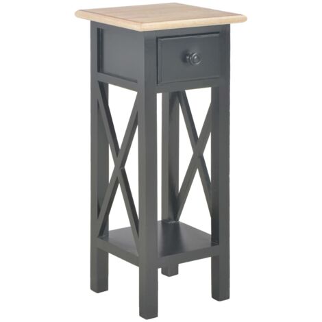 Table d'appoint-Table basse-Table Salon Noir 27 x 27 x 65,5 cm Bois 123889