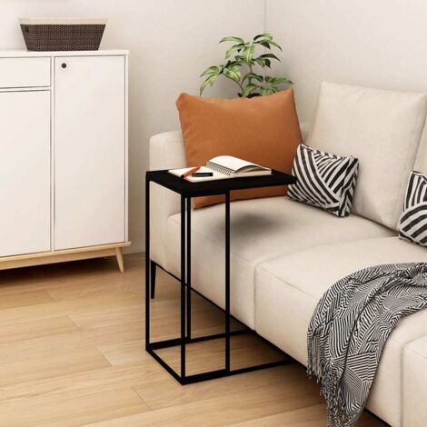Table d'appoint-Table basse-Table Salon Noir 40x30x59 cm Bois d'ingénierie 984355